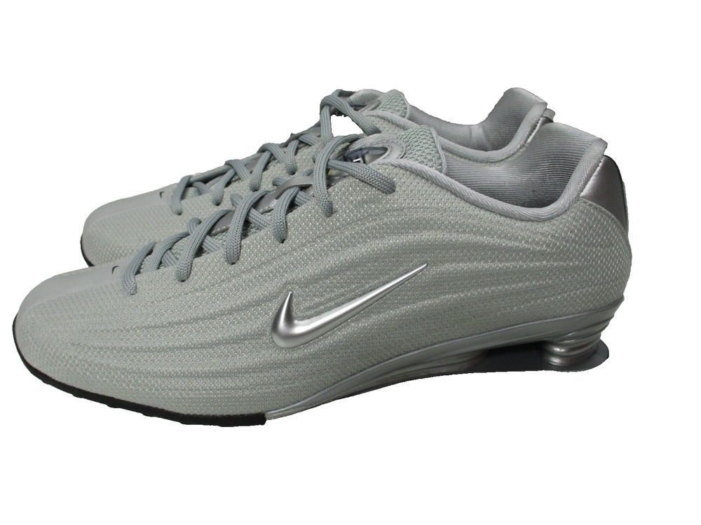 Nike Shox Z 'Metallic Silver' Gray Womens Sz 9 Lace Athletic Sneakers Shoes